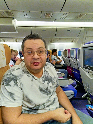 В самолете... На тайцах из Москвы в Chiang Mai