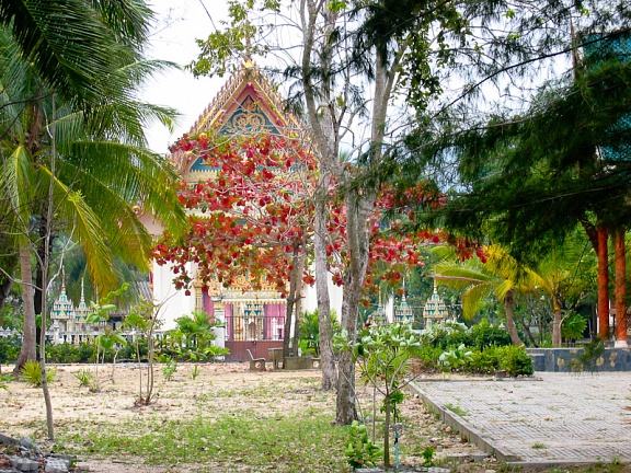 Местный храм возле берега