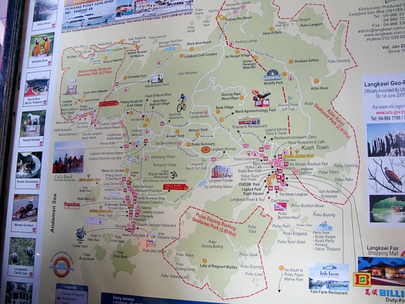 Карта Лангкави